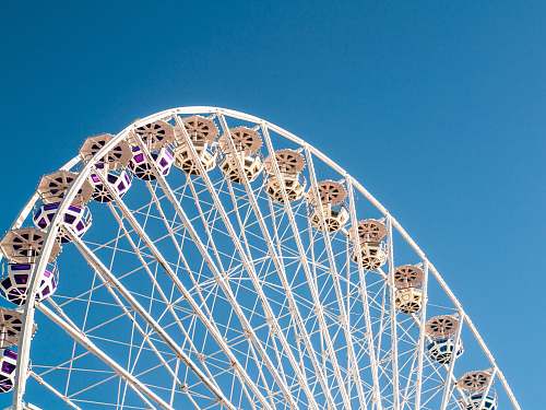 amusement park low-angle photography of London Eye leisure activities